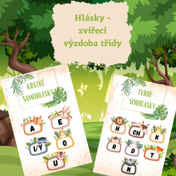 Hlásky - zvířecí výzdoba třídy 1
