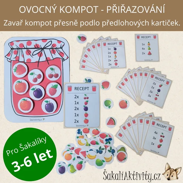 OVOCNÝ KOMPOT - přiřazovací aktivita  1