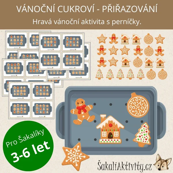  VÁNOČNÍ CUKROVÍ - přiřazovací aktivita  1