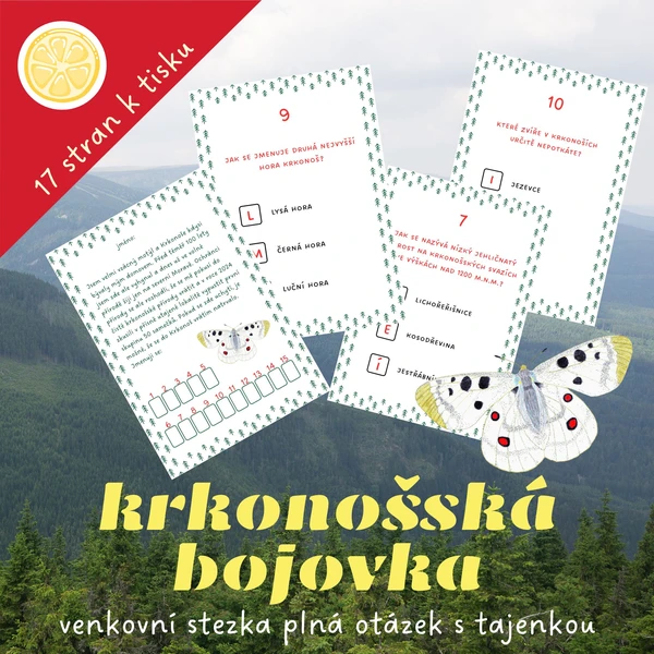 KRKONOŠSKÁ BOJOVKA | venkovní stezka plná otázek s tajenkou 1