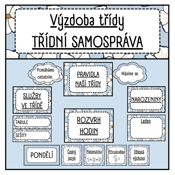 Výzdoba třídy- Třídní samospráva 1