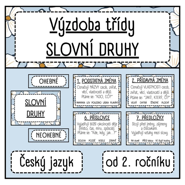 SLOVNÍ DRUHY- Přehledy 1