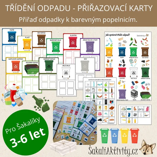 TŘÍDĚNÍ ODPADU - přiřazovací karty 1