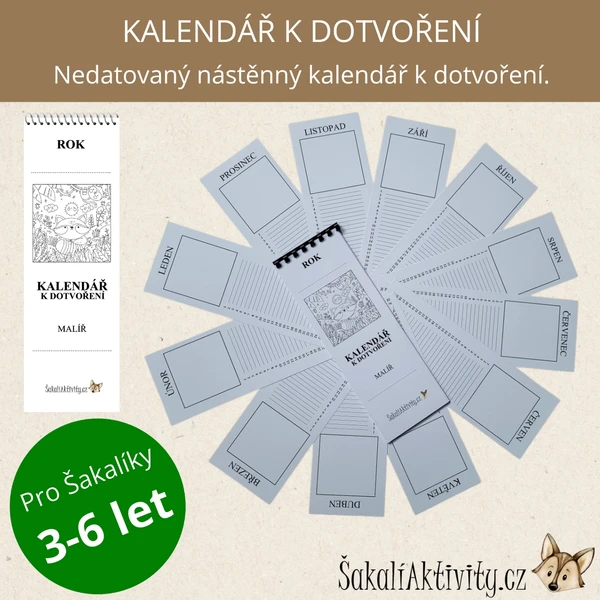 KALENDÁŘ K DOTVOŘENÍ 1