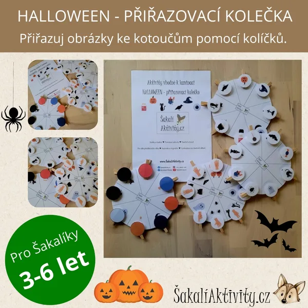  HALLOWEEN - přiřazovací kolečko  1
