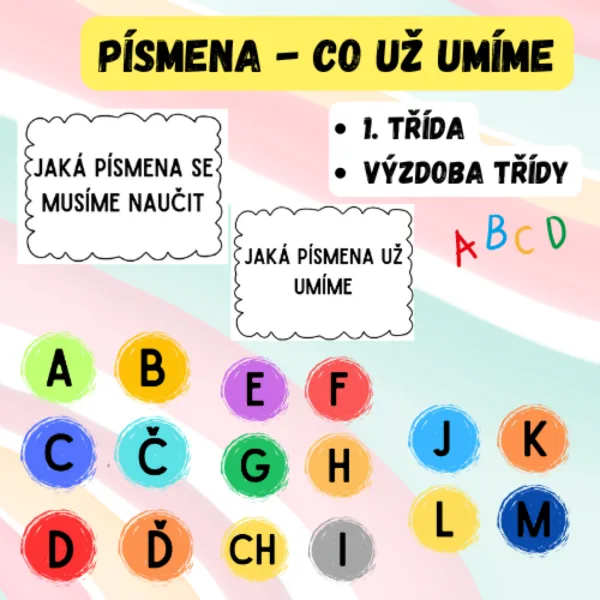 Učíme se písmenka - zachycení pokroků 1