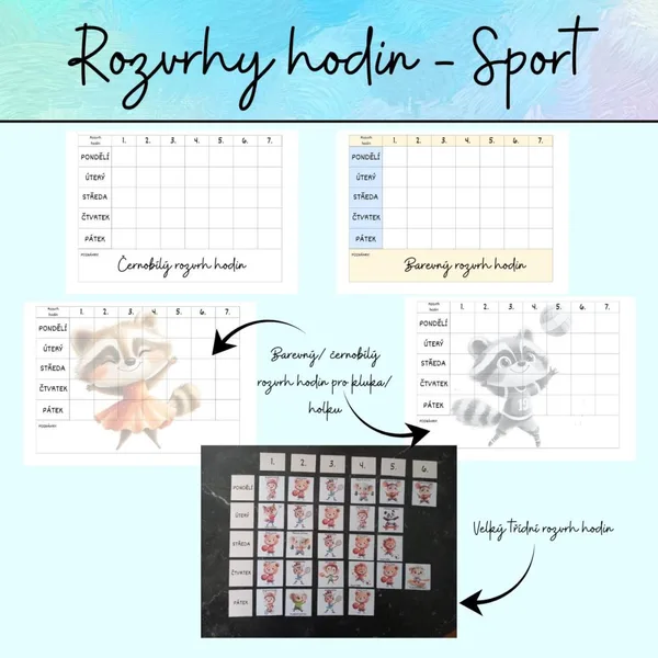 Rozvrh hodin - Sport 1