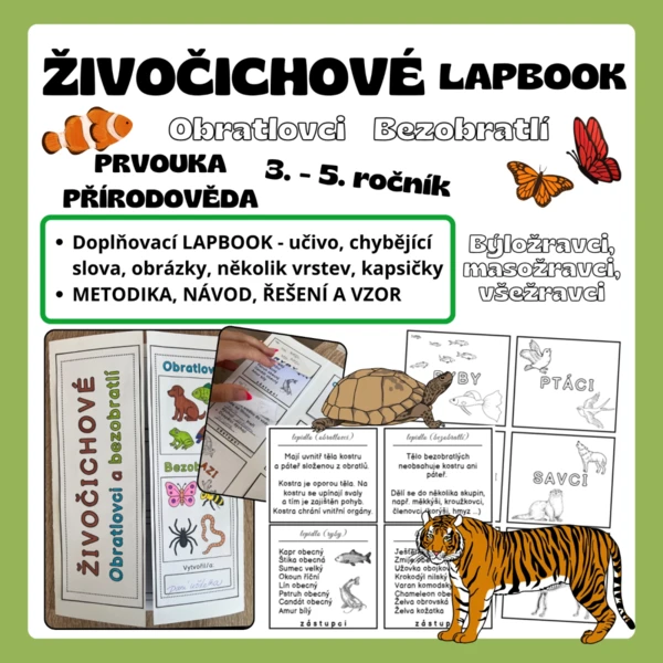 LAPBOOK - Živočichové 1