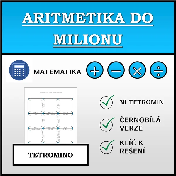 Tetromino - Aritmetika do milionu | matematika 1