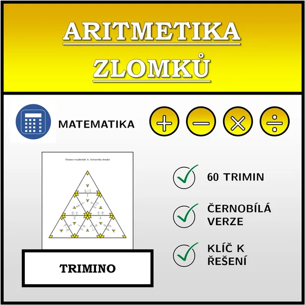Trimino - Aritmetika zlomků | matematika 1