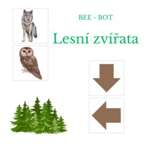Lesní zvířata - bee bot 1
