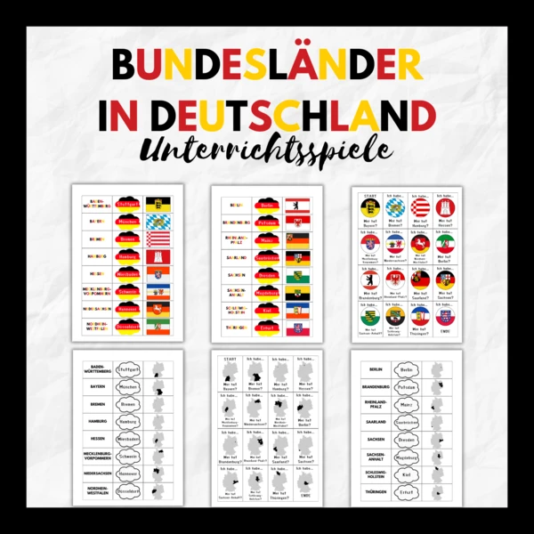 Spolkové země Německa - Bundesländer DE 1