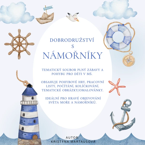 Dobrodružství s námořníky ⚓ - Námořníkův soubor aktivit 1