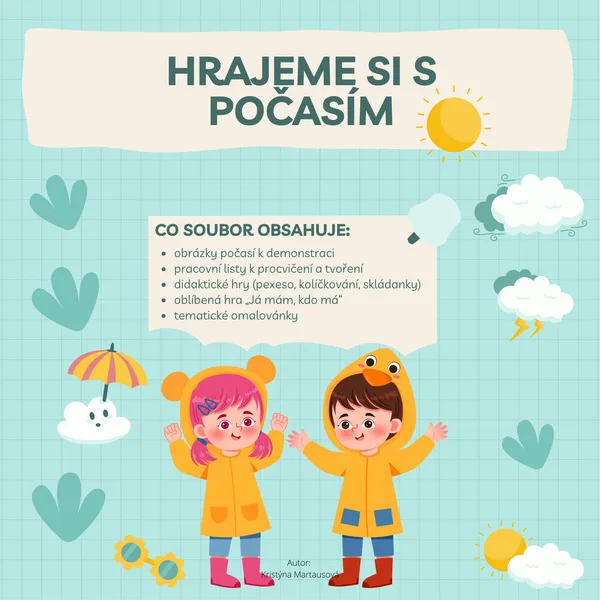 Hrajeme si s počasím - Vzdělávací materiál pro děti v MŠ 1