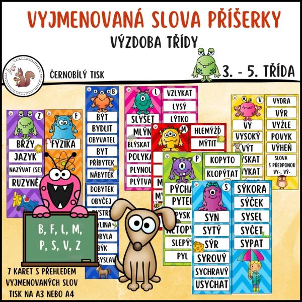 Vyjmenovaná slova příšerky 1