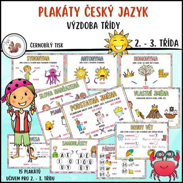 Plakáty český jazyk - 2. - 3. ročník 1