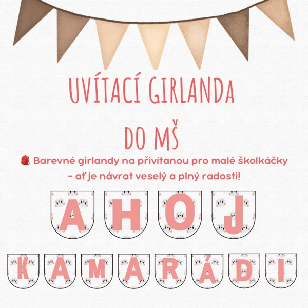 Uvítací girlanda do MŠ 1