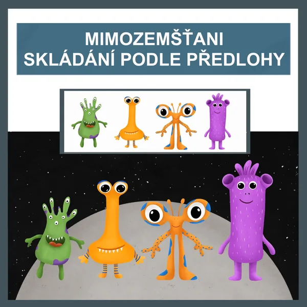 Mimozemšťani - skládání podle předlohy 1