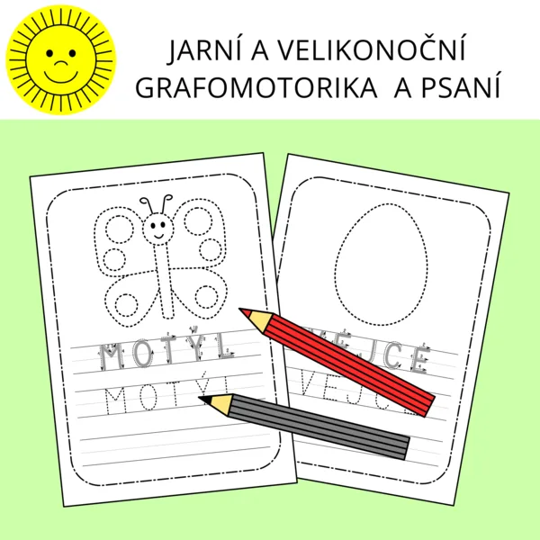 JARNÍ A VELIKONOČNÍ GRAFOMOTORIKA A PSANÍ 1