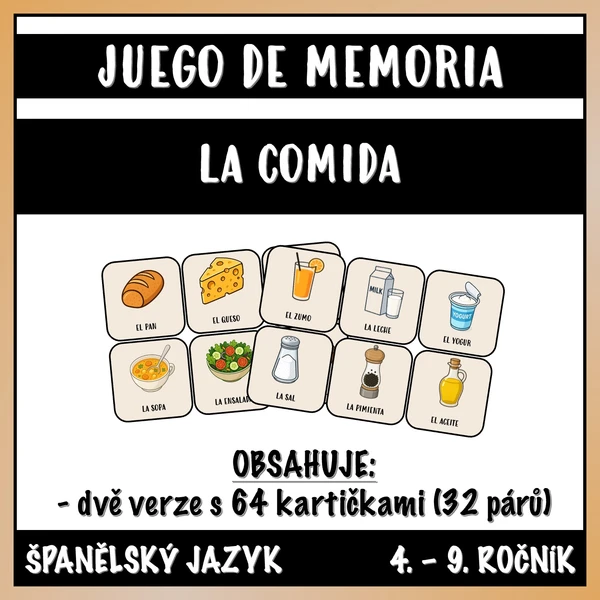 Juego de Memoria - La Comida 1
