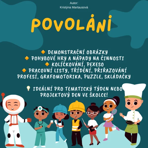 Poznáváme povolání - aktivity pro děti 1