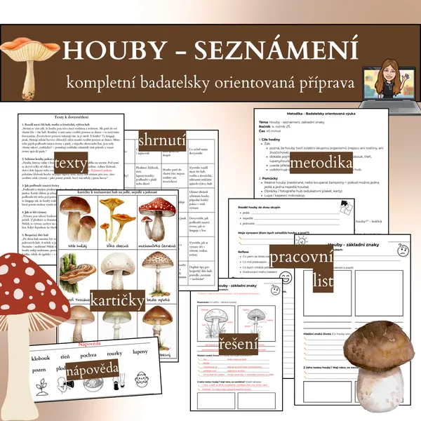 Houby (seznámení) - badatelství 1