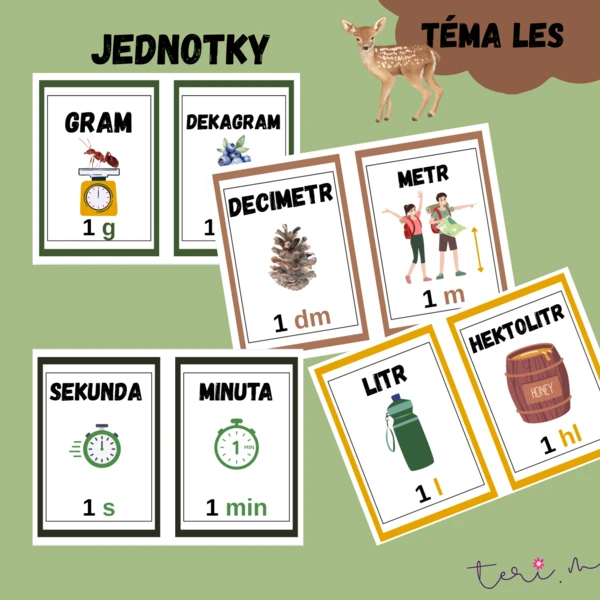 PŘEHLED JEDNOTEK - téma LES 1