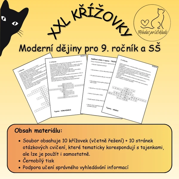 XXL dějepisné křížovky pro 9. ročník a SŠ 1