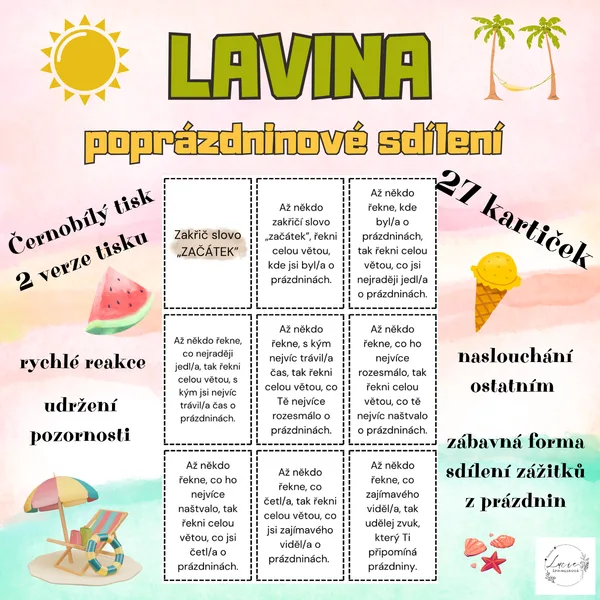 LAVINA - poprázdninové sdílení 1