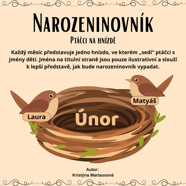 Narozeninovník- Ptáčci na hnízdě 1