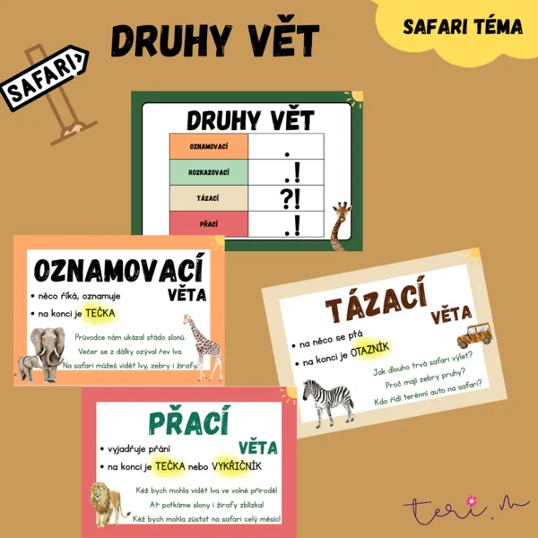 DRUHY VĚT - téma SAFARI 1