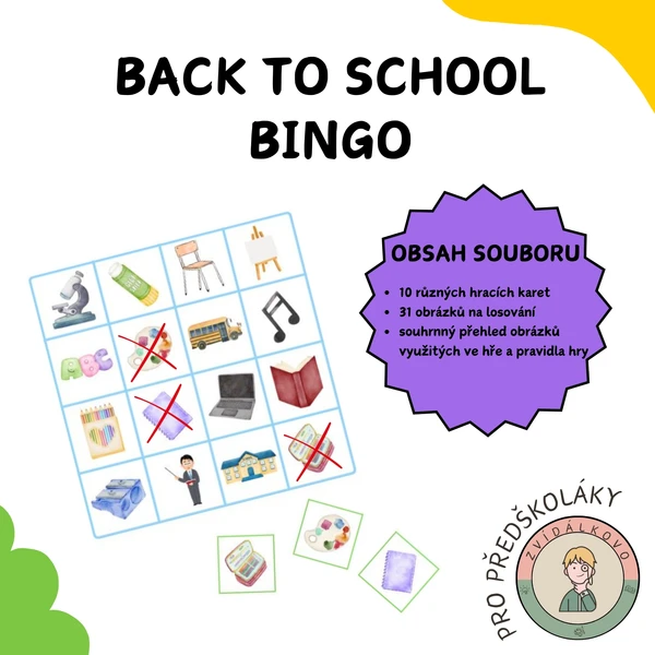 BACK TO SCHOOL - BINGO 1