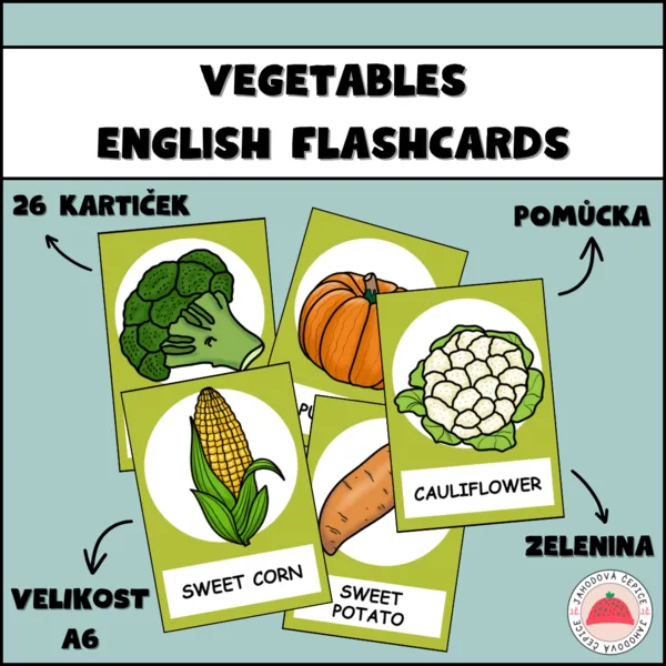 Vegetables (zelenina) - english flashcards 1