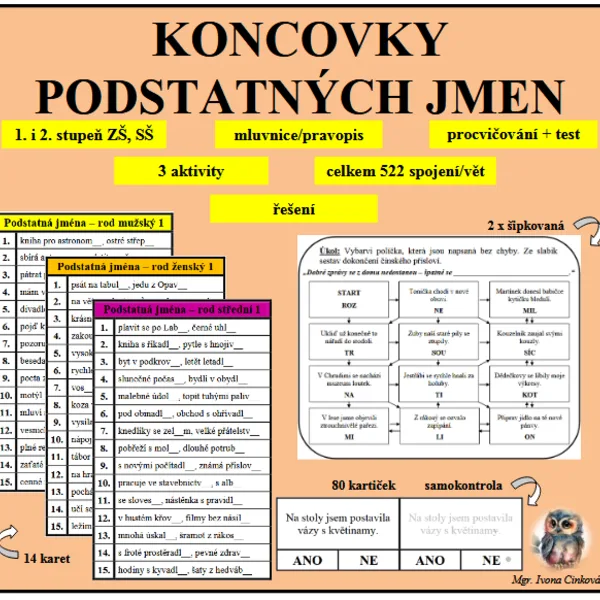 Podstatná jména 1