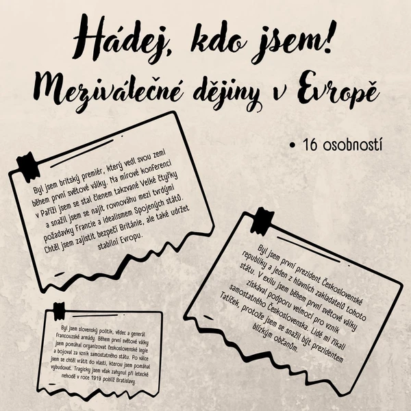 Hádej, kdo jsem - Meziválečné dějiny v Evropě 1