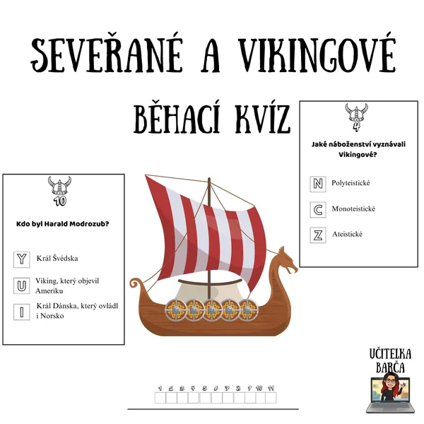 Běhací kvíz - Seveřané a Vikingové 1