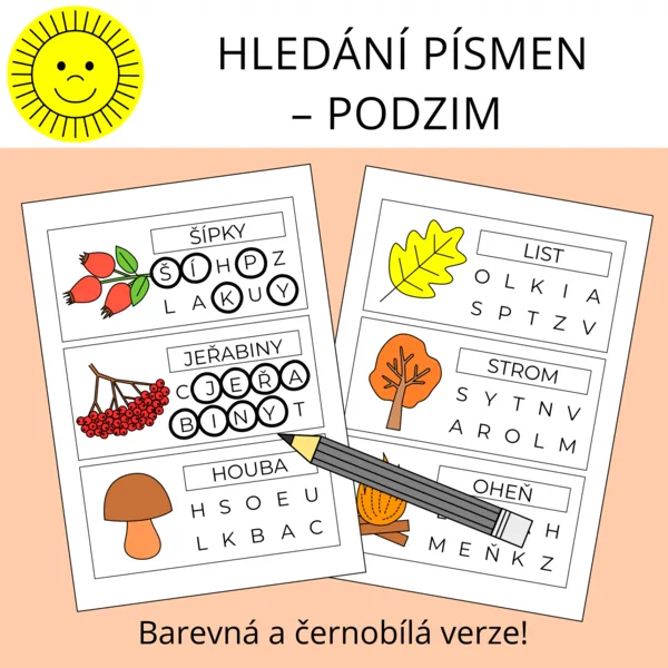HLEDÁNÍ PÍSMEN - PODZIM 1