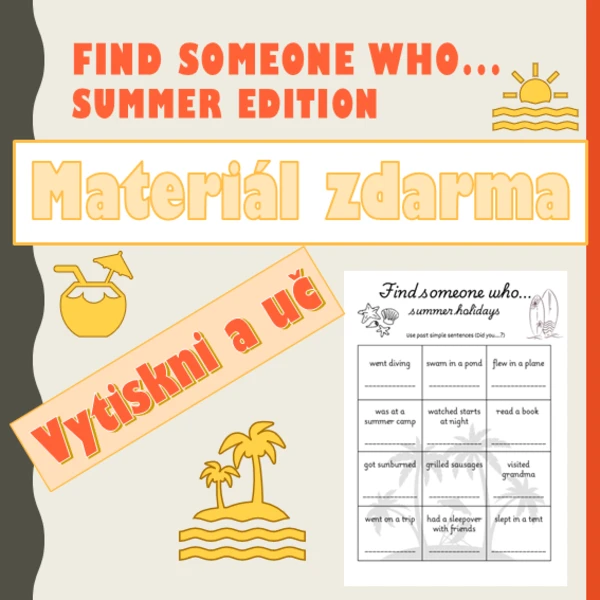 Find someone who - summer holidays 1