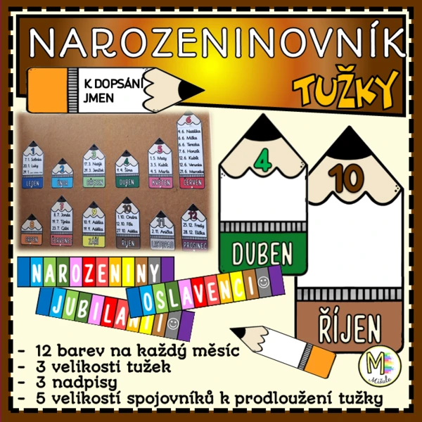 NAROZENINOVNÍK - TUŽKY 1