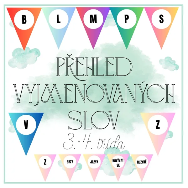 Přehled vyjmenovaných slov 1