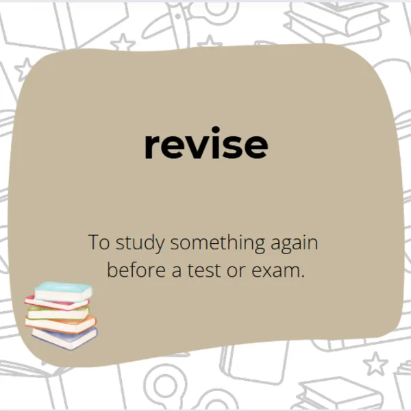School routines VOCABULARY 1