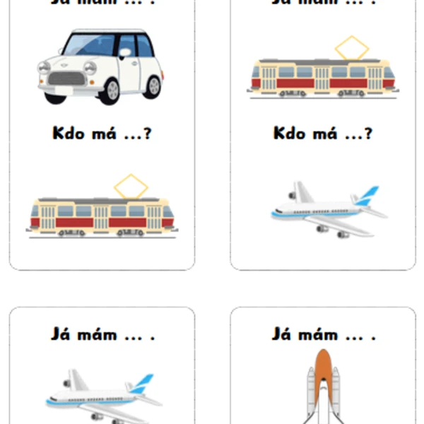 "Já mám, kdo má...? - Dopravní prostředky 1
