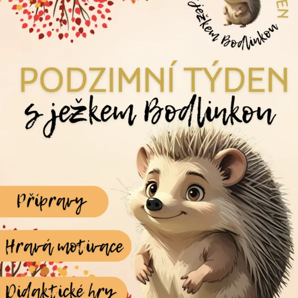 Podzim - ježek Bodlinka (přípravy, sada aktivit) 1