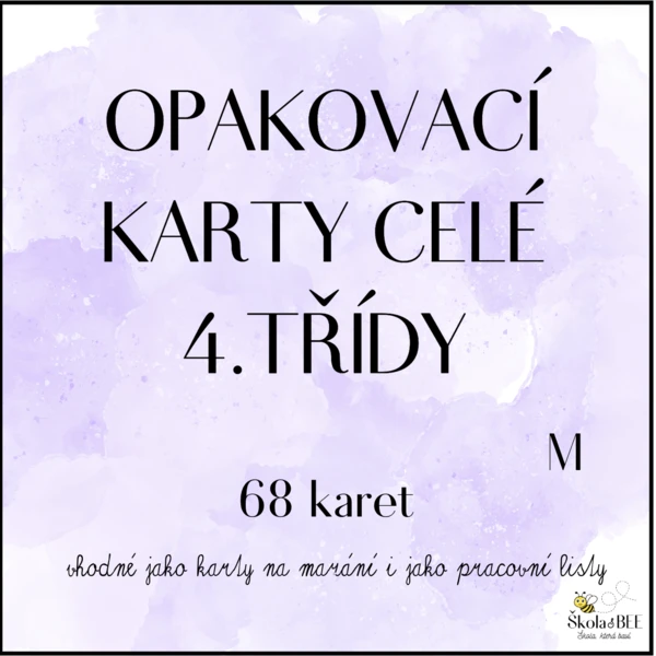 Opakovací karty - Matematika 4.ročník 1