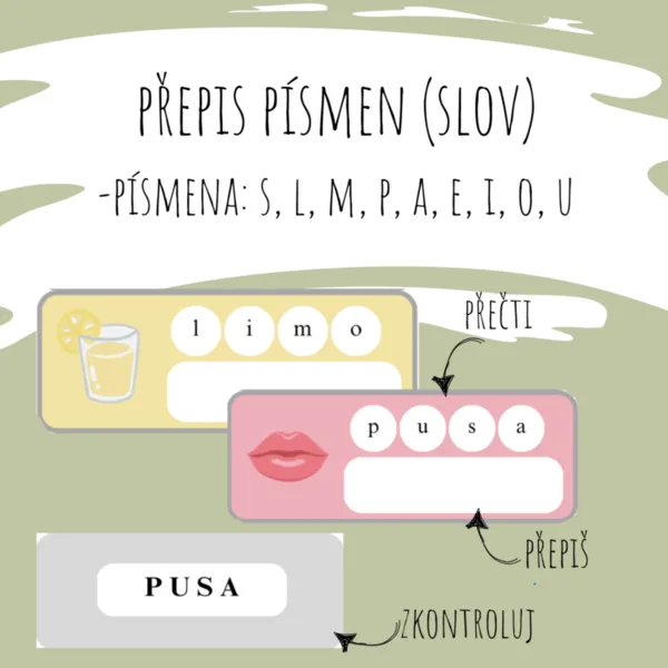 PŘEPIS SLOV/ PÍSMEN z malého tiskacího písma na velké 1