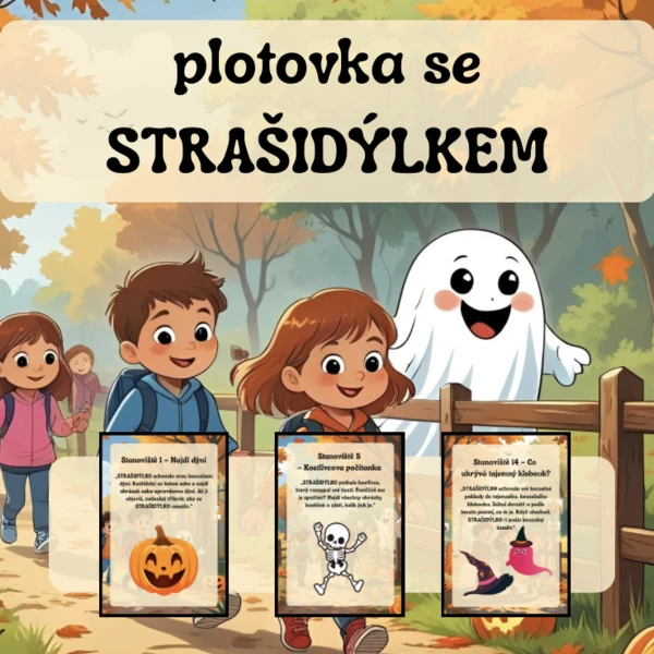 Plotovka/stezka - strašidýlko, halloween 1