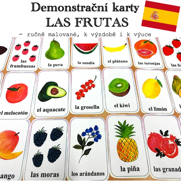 Demonstrační karty - Las Frutas 1