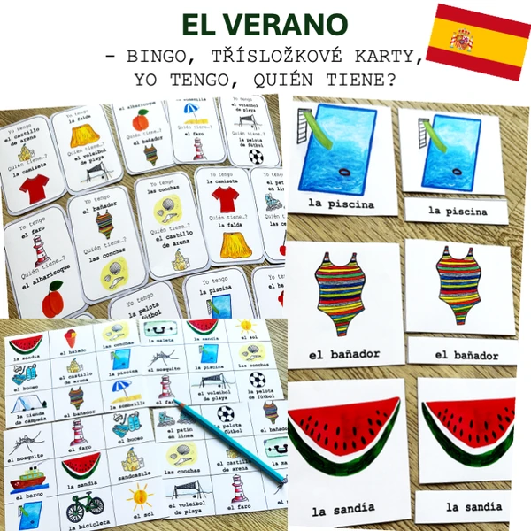 El verano - sada aktivit 1