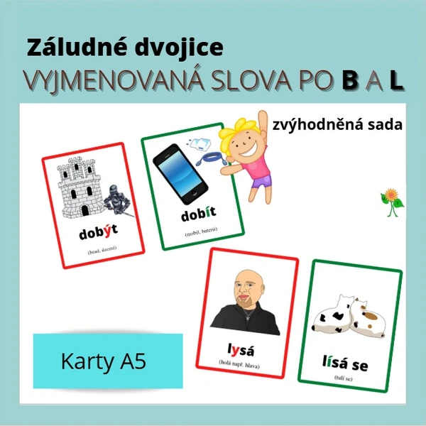 Záludné dvojice - vyjmenovaná slova po B a L 1