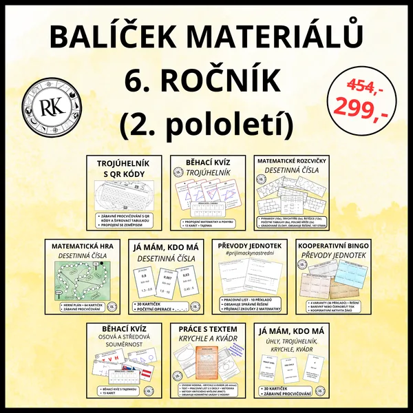 Zvýhodněný balíček materiálů - 6. ročník (2. pololetí) 1